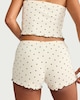 image 1 of OH ME OH MY Cotton Rich Bow Print Pyjama Shorts in Cream