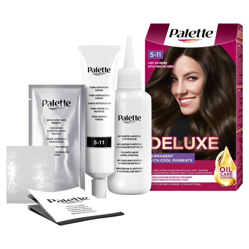 image 1 of Palette Deluxe barva na vlasy Světle popelavě hnědý 5-11