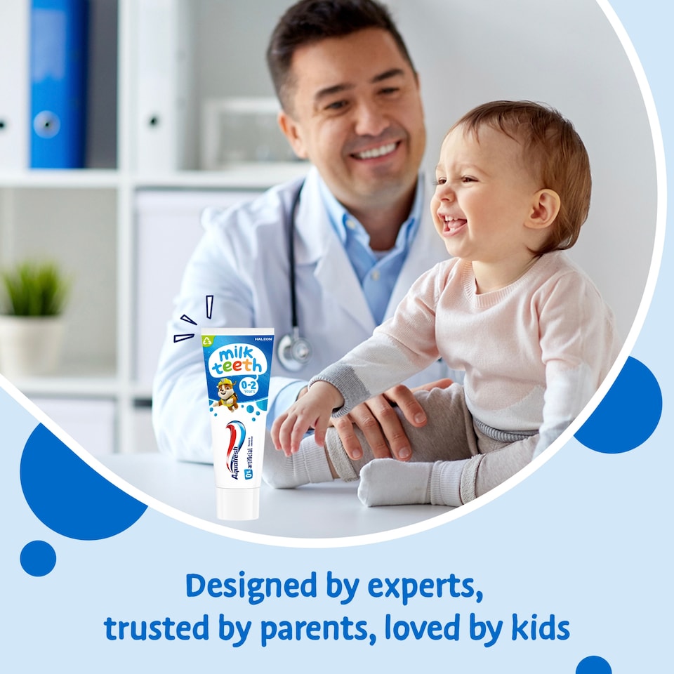 image 1 of Aquafresh Baby Toothpaste, Milk Teeth 0-2 Years, 50ml