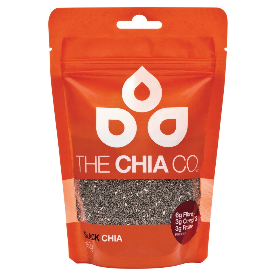 The Chia Co Chia Seed Black 150G Pouch
