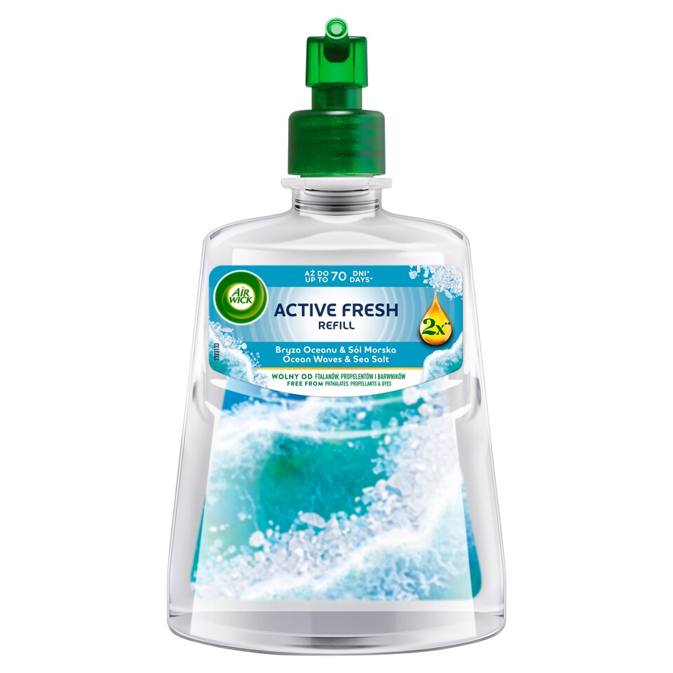 Air Wick Active Fresh náplň na vodnej báze do automatického difuzéra - Oceán a morská soľ 228 ml