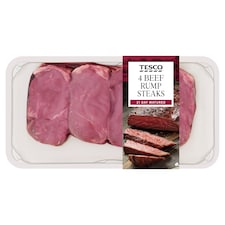 Tesco Beef Rump Steaks 700G