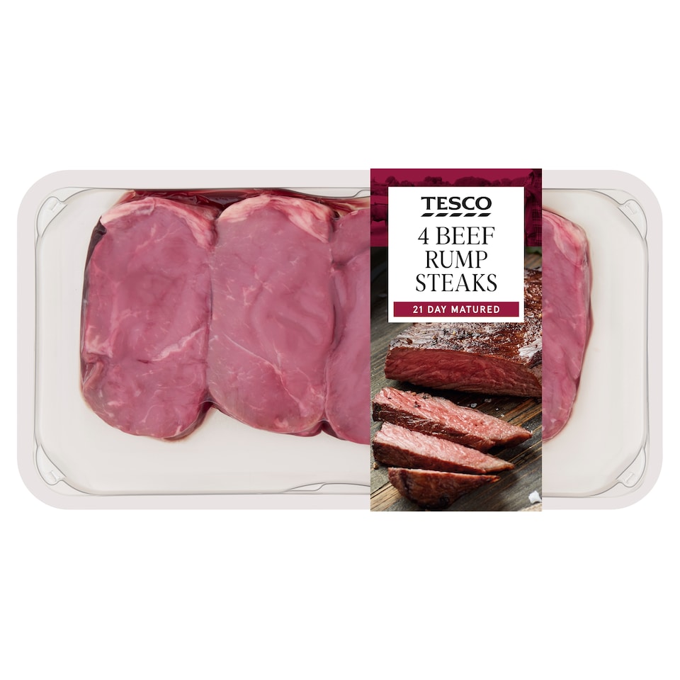 Tesco Beef Rump Steaks 700G