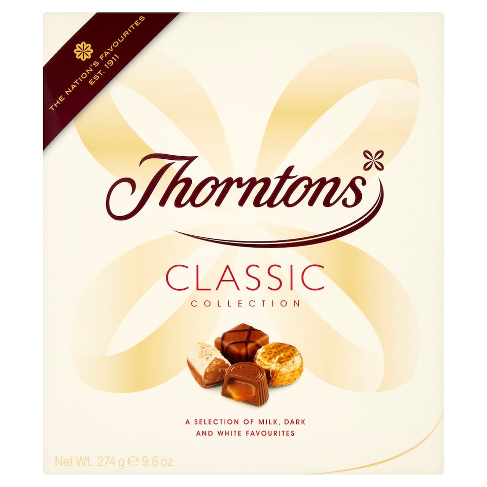 image 1 of Thorntons Classics Chocolates Box 274G