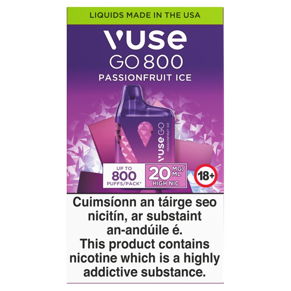 Vuse Go 800 Passion Fruit Ice 20Mg/Ml