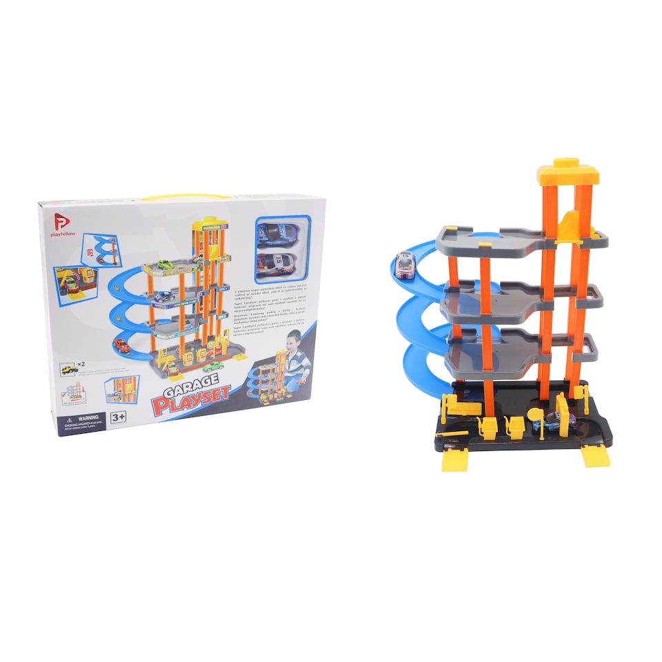 Playfellow Garage Playset parkolóház autókkal 1. kép