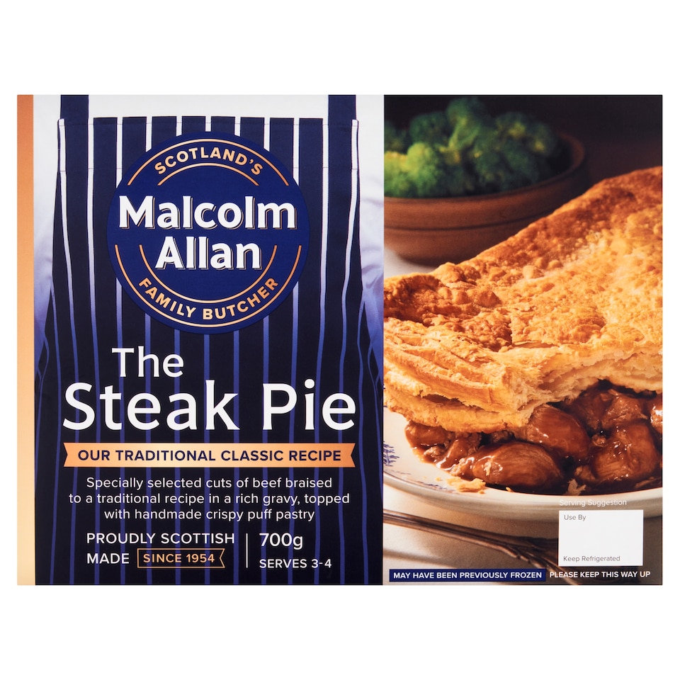 Malcolm Allan Steak Pie 700G