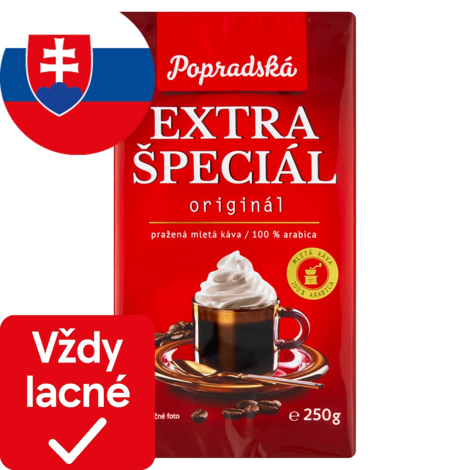 obrázok 1 z Popradská Extra špeciál pražená mletá káva 250 g