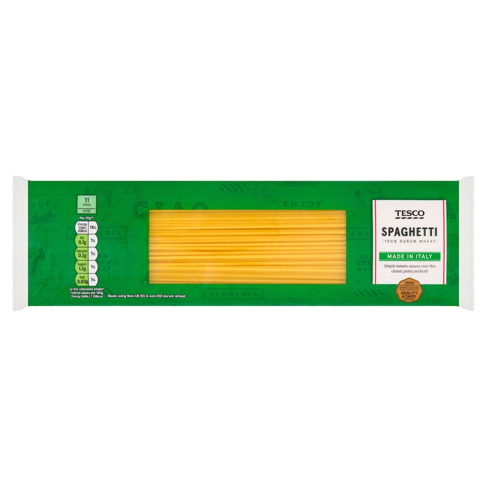 Tesco Short Spaghetti Pasta 500G