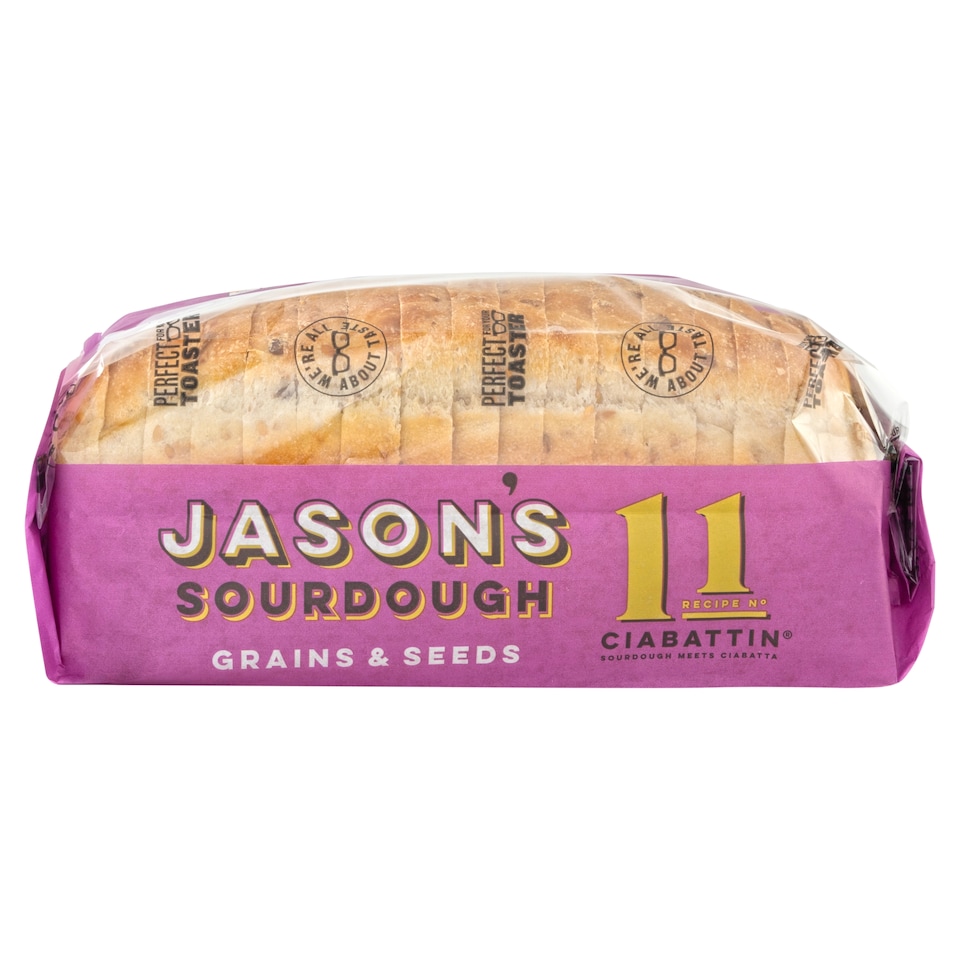 Jason's Sourdough Grains & Seeds Ciabattin 900g