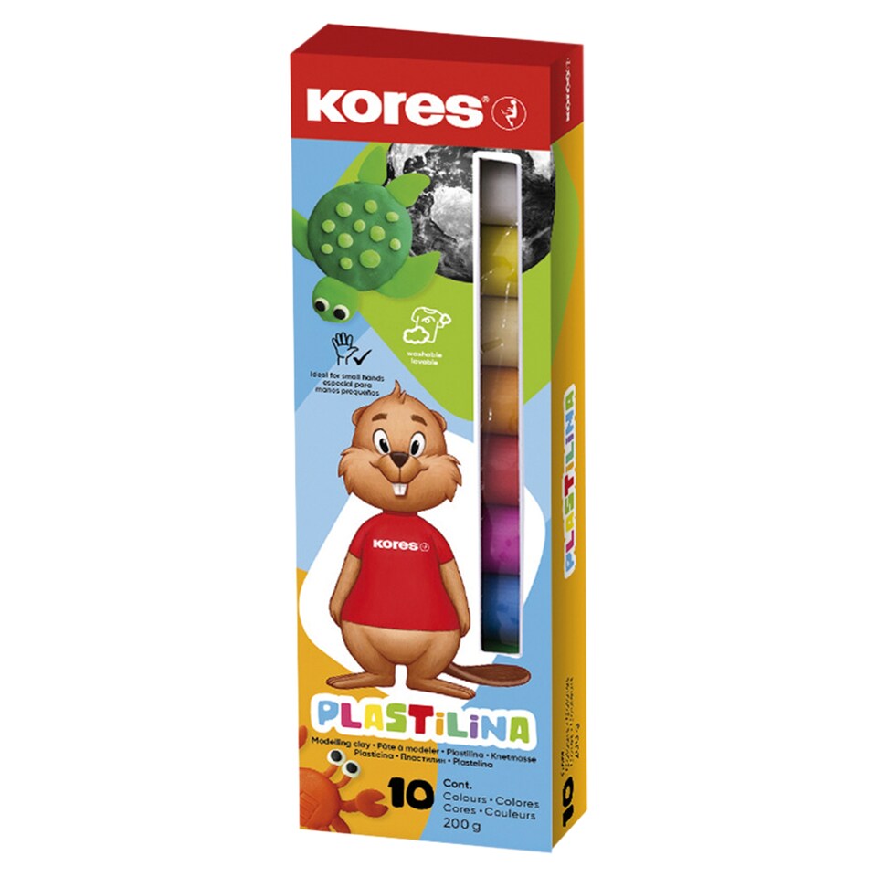 Kores Modeling Clay 10 Colors 200 g