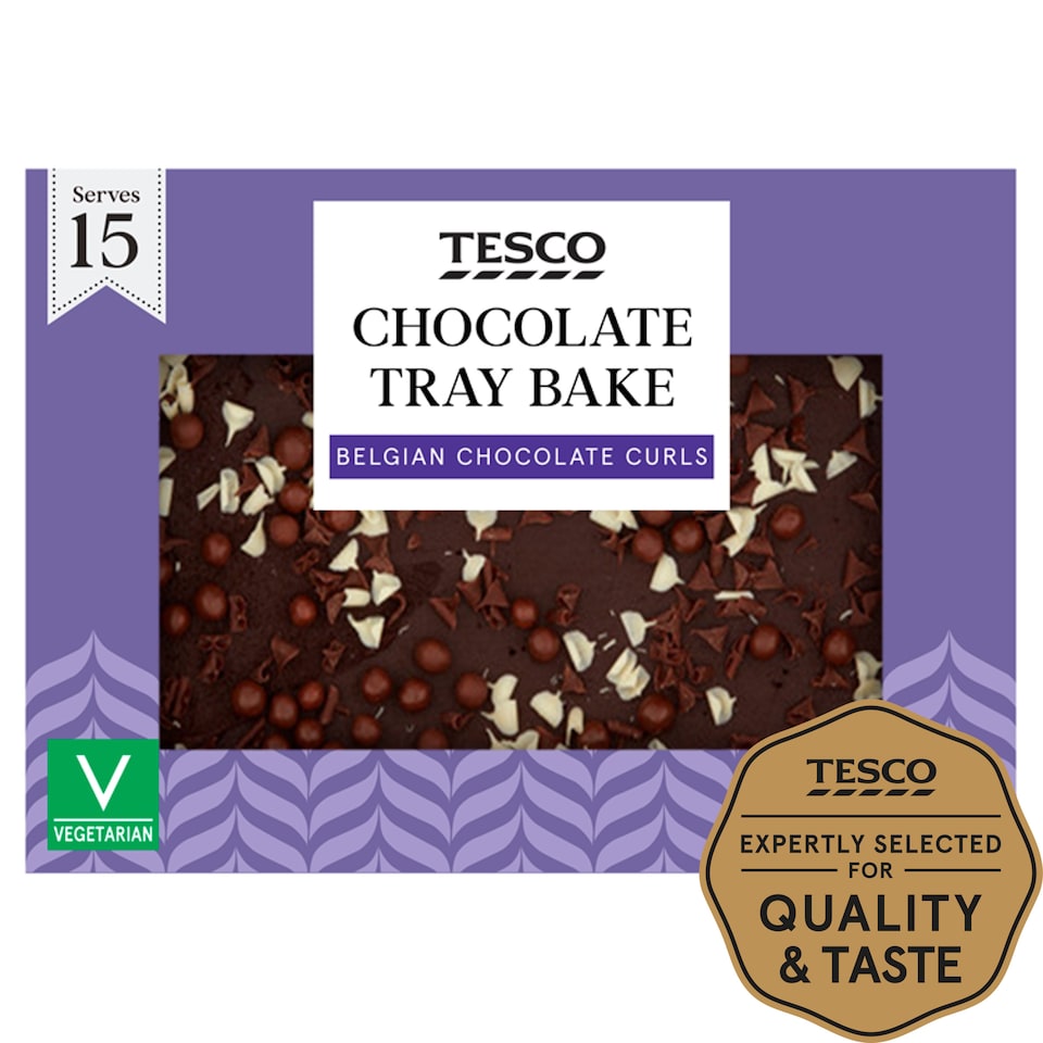 Tesco Chocolate Party Tray Bake