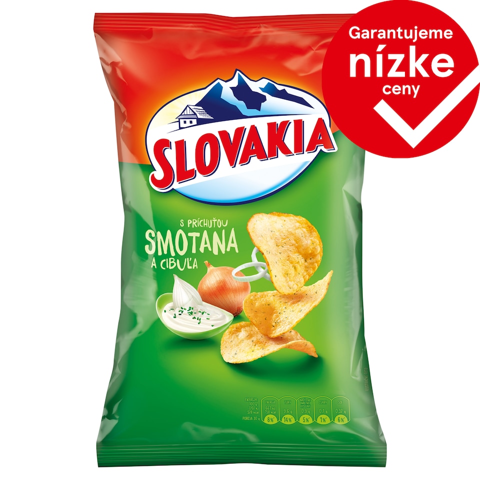 Slovakia Chips Cream and Onion Flavor 130 g