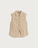 image 4 of F&F Pure Cotton Utility Belted Co-ord Waistcoat in Stone