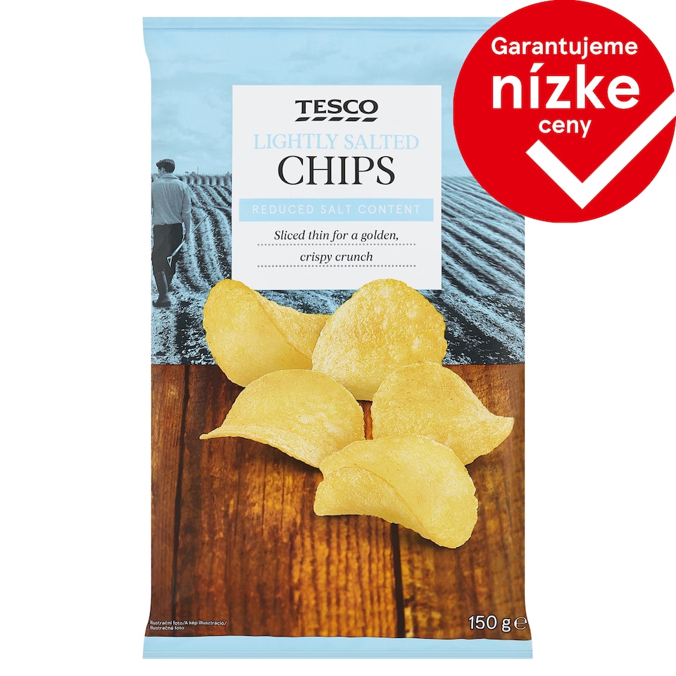Tesco Lightly Salted Chips 150 g