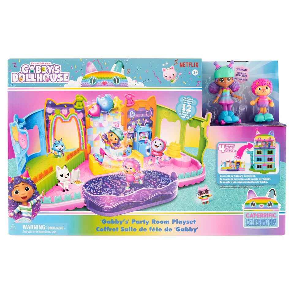 Dreamworks Gabby's Dollhouse Party Room Playset