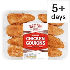 Western Brand Breaded Chicken Goujons 400g 
