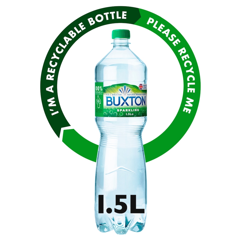 image 1 of Buxton Sparkling Natural Mineral Water Bottle 1.5L