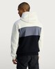 image 3 of F&F Textured Cotton Rich Colour Block Drawstring Hoodie in Navy