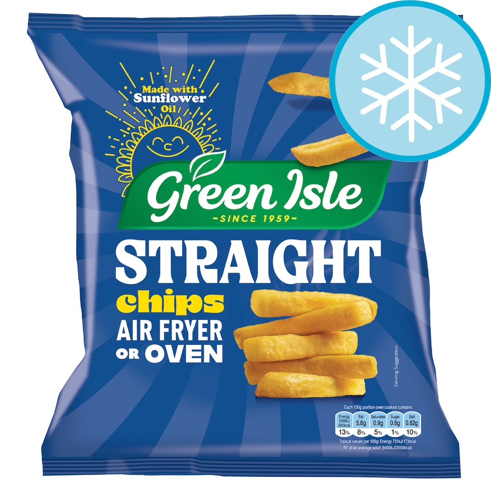 Green Isle Straight Cut Chips 800g