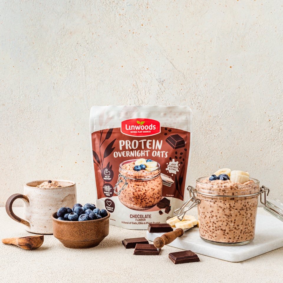 image 1 of Linwoods Protein Overnight Oats Chocolate Flavour 300g