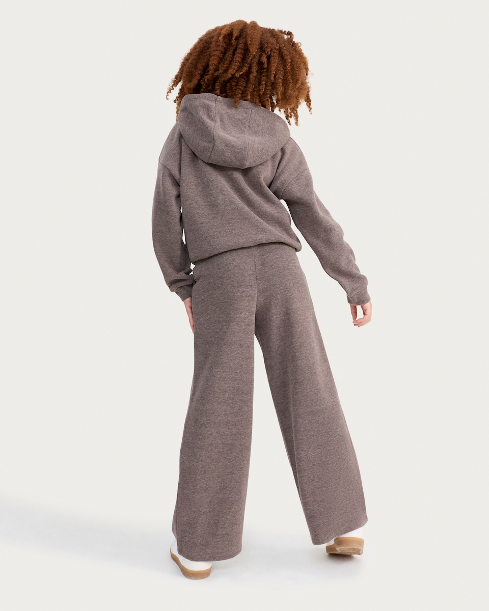 image 1 of F&F Girls 2-Piece NYC Hoodie and Joggers Set in Mink