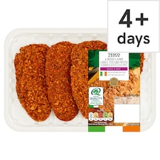 Tesco 4 Irish Lamb Grill Steaks with Harissa Style Coating 440g