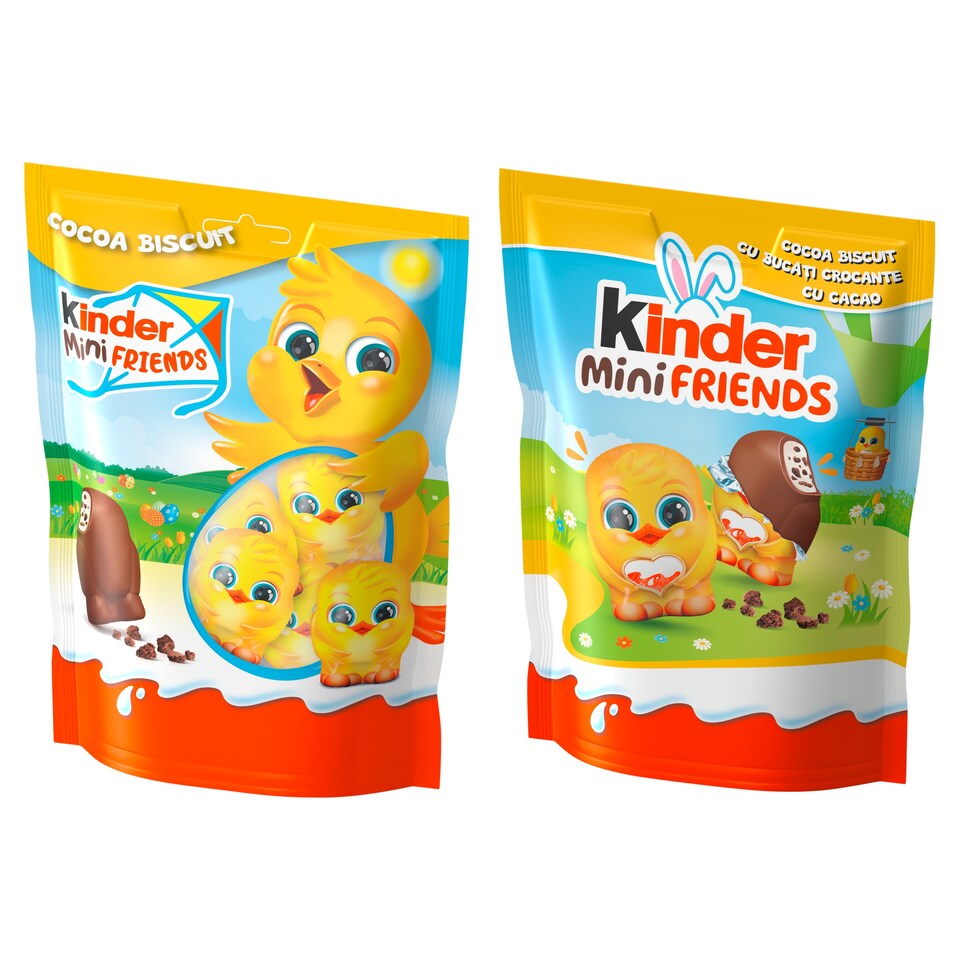 image 1 of Kinder Mini Friends Filled Soft Milk Chocolate with Milk Filling 122g