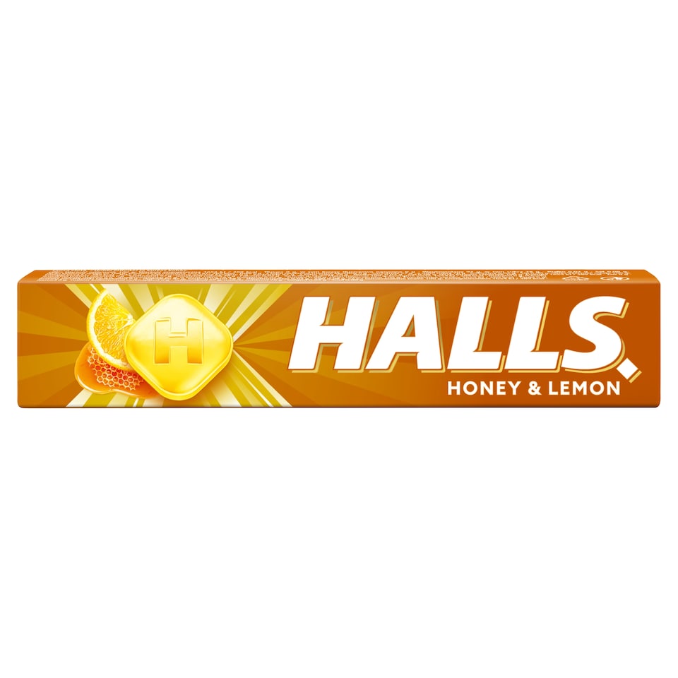Halls citromízű, mézes, töltetlen keménycukorka 33,5 g