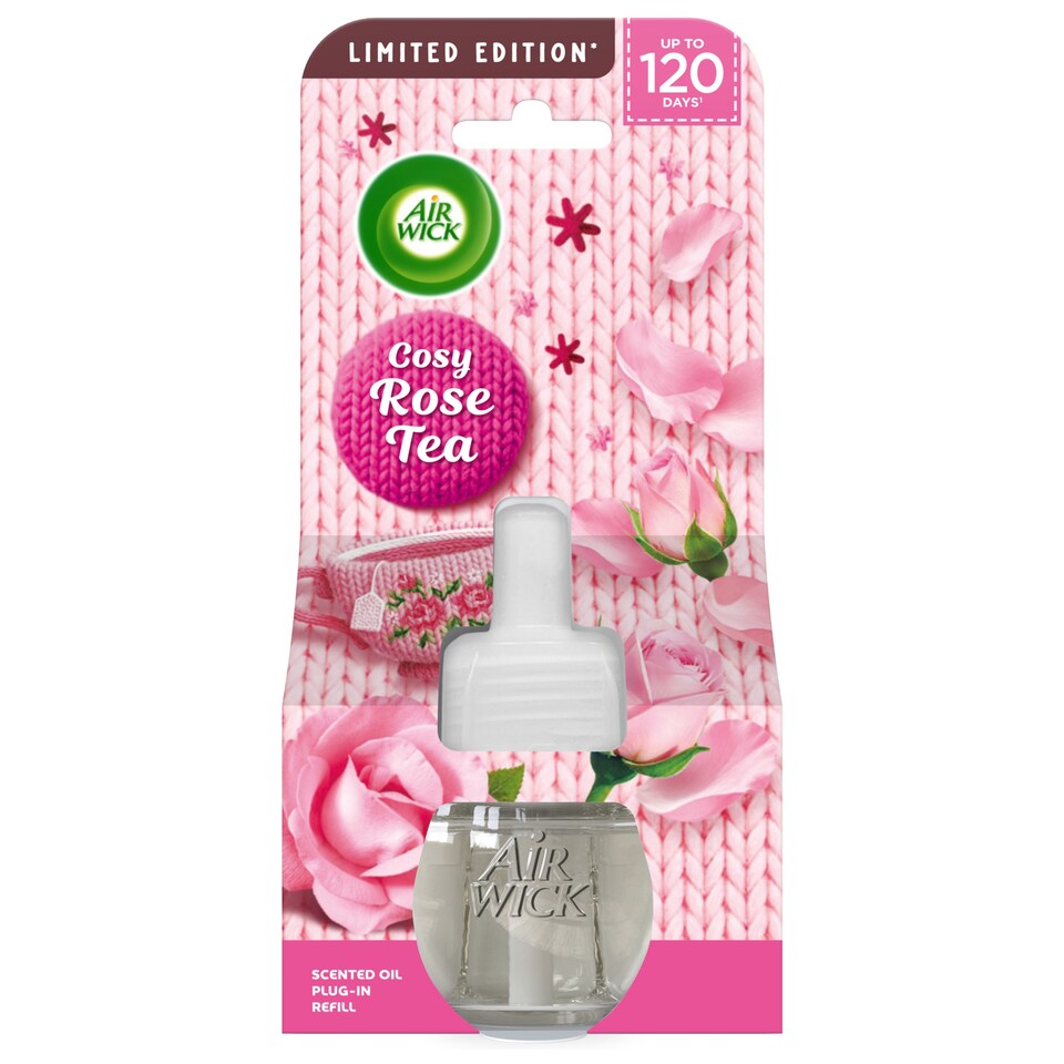 Air Wick Limited Edition Scented Oil Plug-In Refill Cosy Rose Tea 19ml