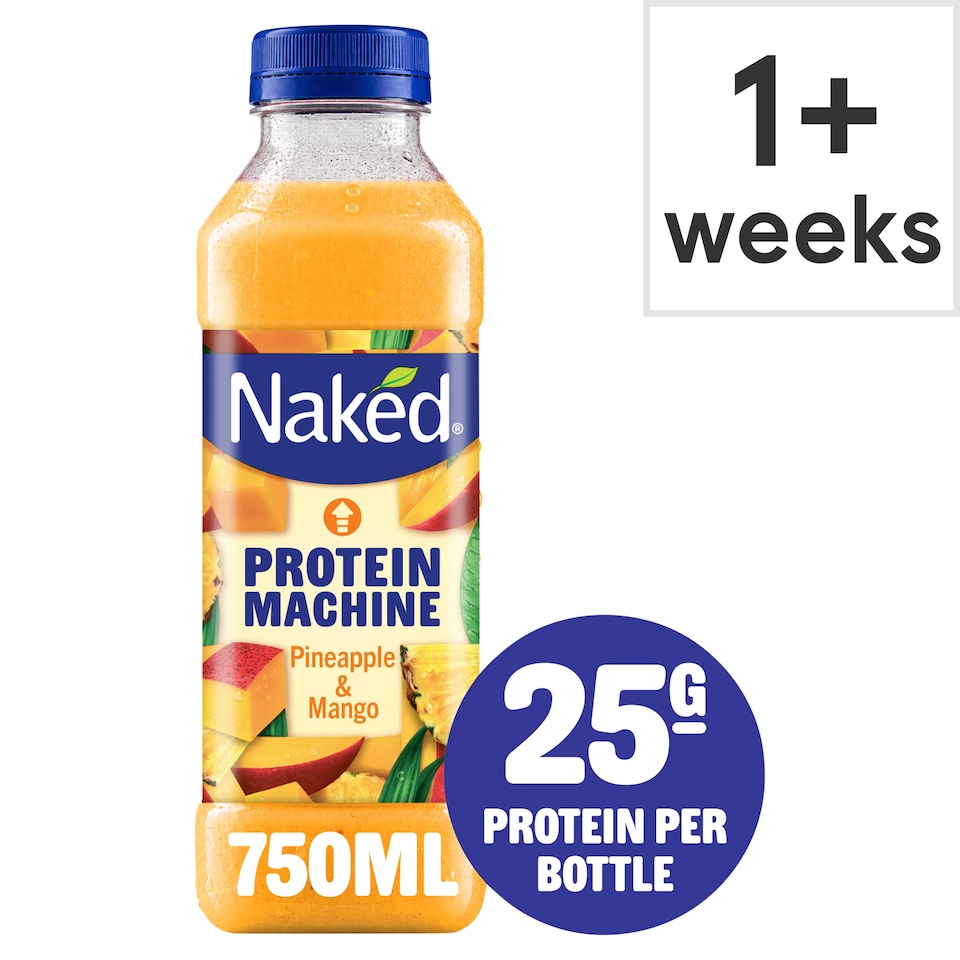 Naked Protein Machine Supercharged Smoothie Pineapple & Mango 750ml