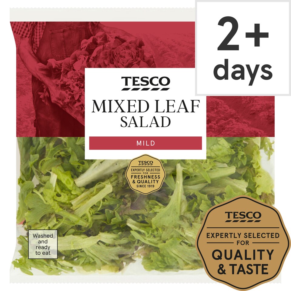Tesco Mixed Leaf Salad 120G Tesco Groceries
