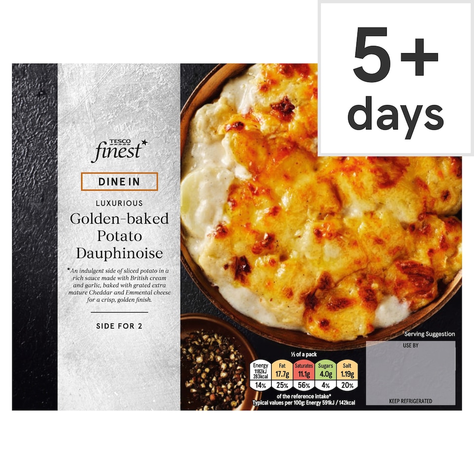 Tesco Finest Dine In Golden-baked Potato Dauphinoise 400g