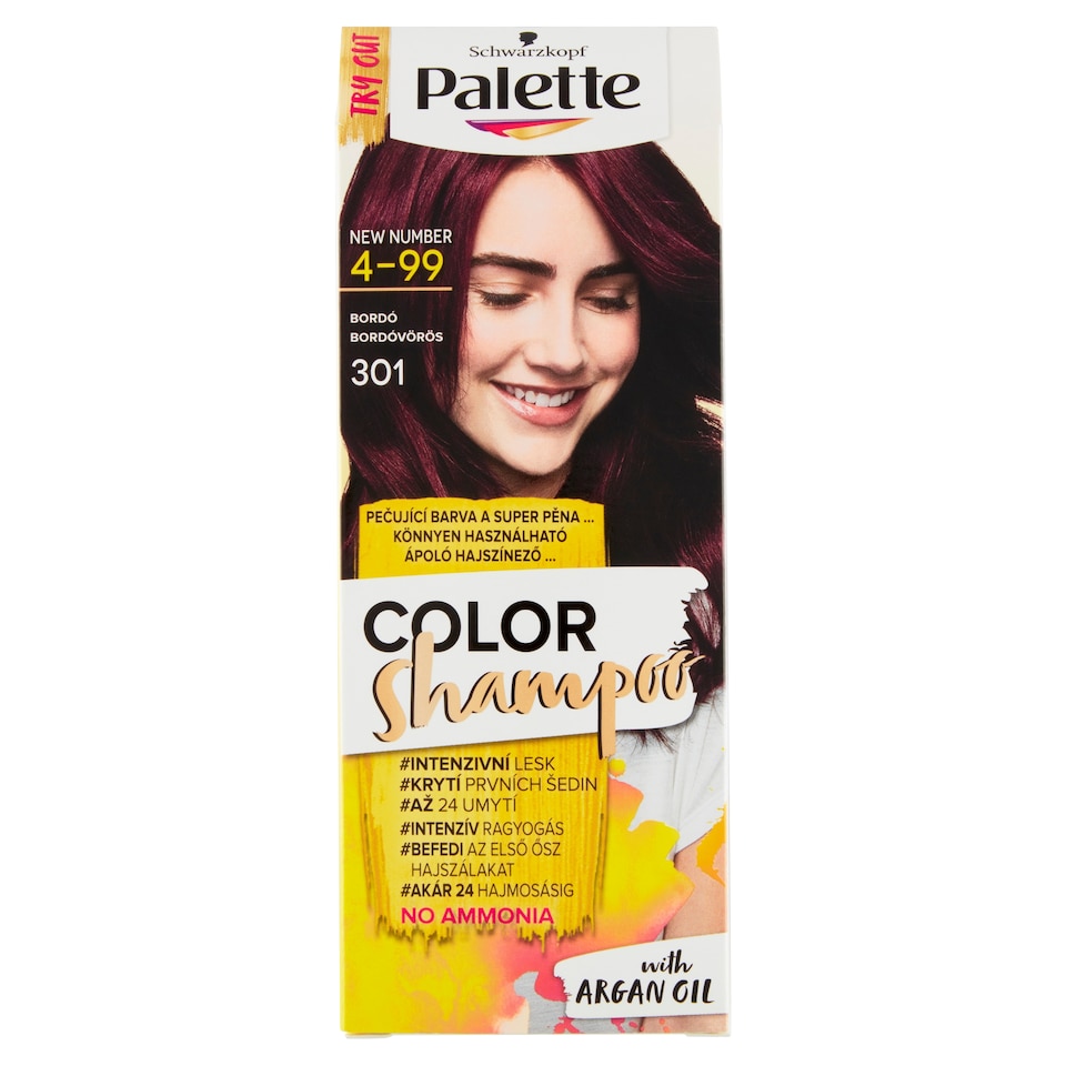 obrázok 1 z Schwarzkopf Palette Color Shampoo farba na vlasy Čokoládovohnedý 4-99 (301)