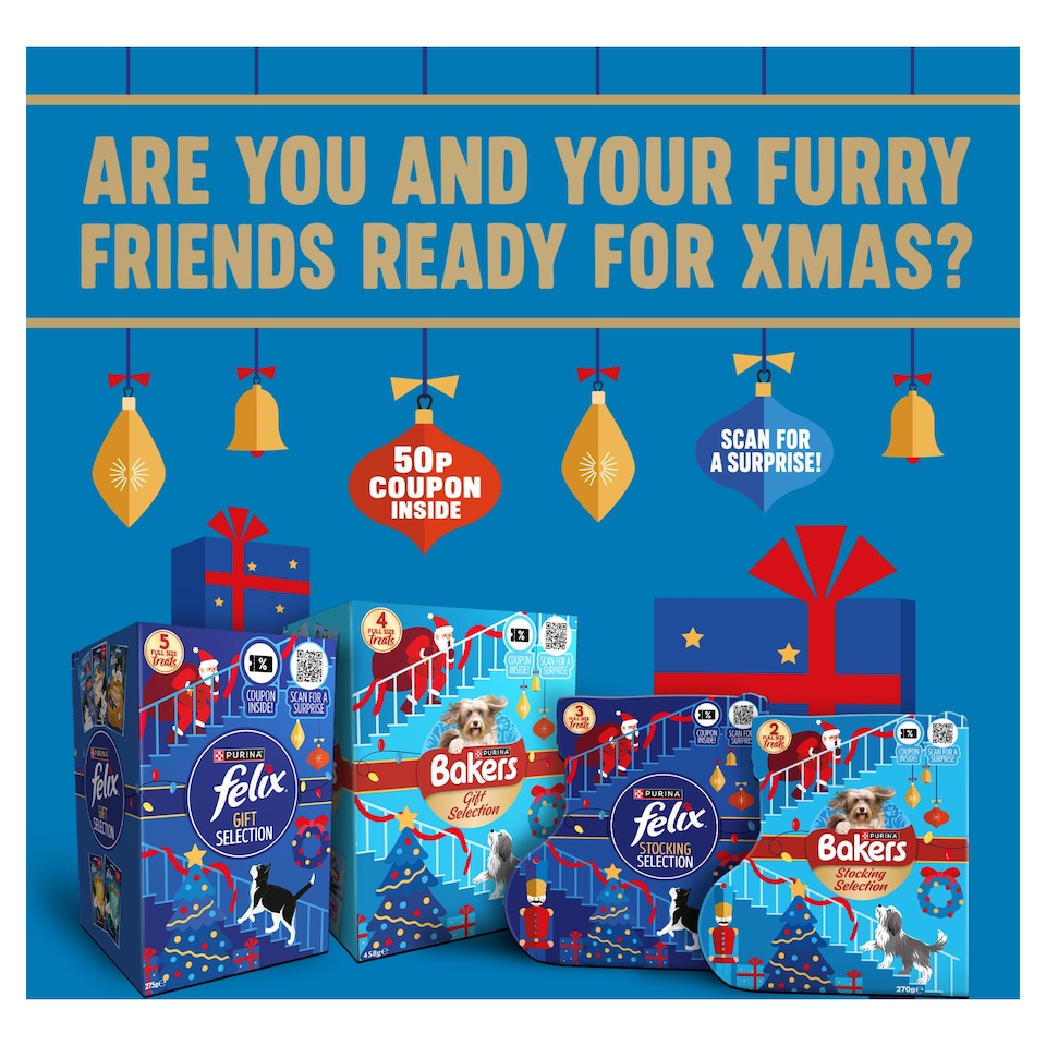 image 1 of Bakers Christmas Dog Treats Selection Box 458g