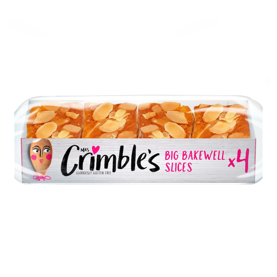image 1 of Mrs Crimble's Bakewell Slices 4 Pack
