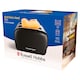 image 1 of Russell Hobbs Black Stainless Steel 2 Slice Toaster