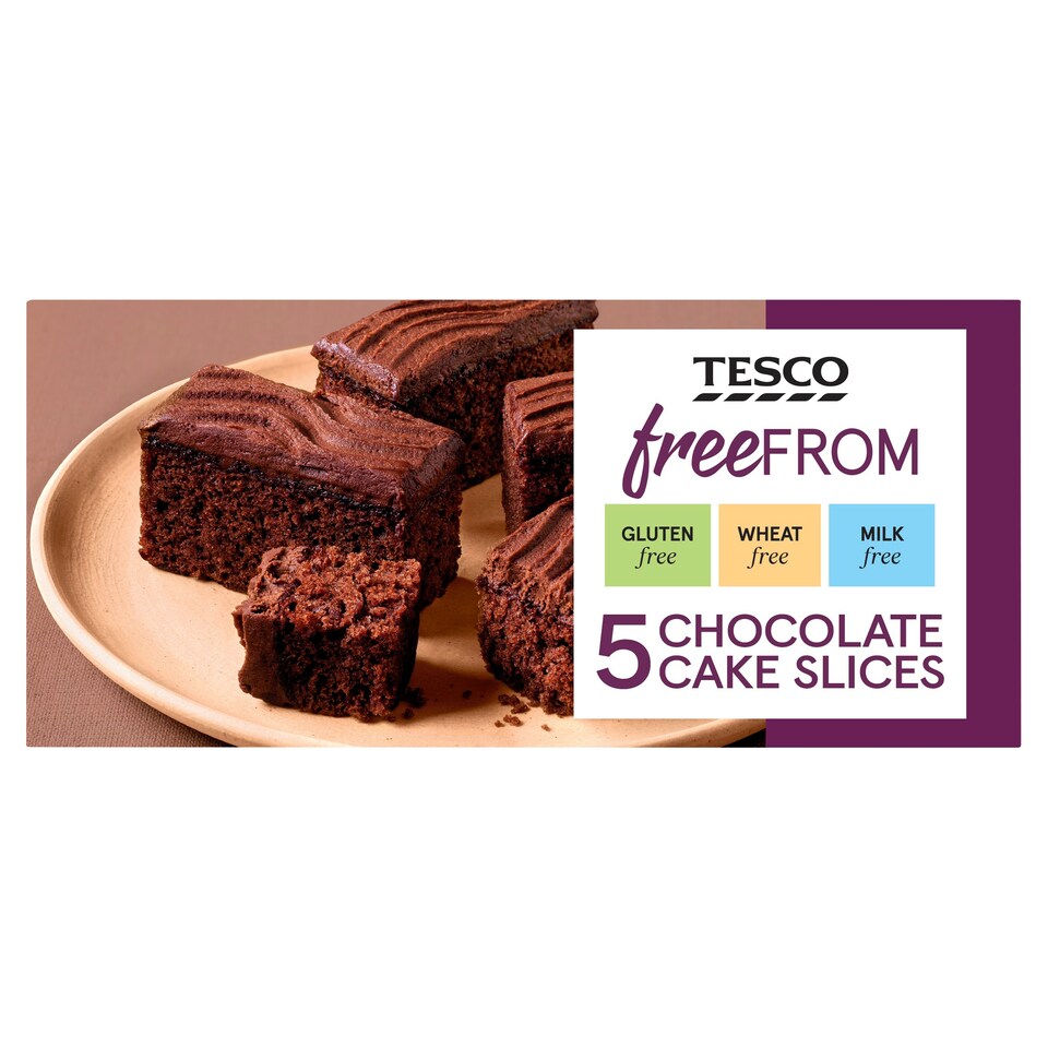 Tesco Free From 5 Chocolate Cake Slices
