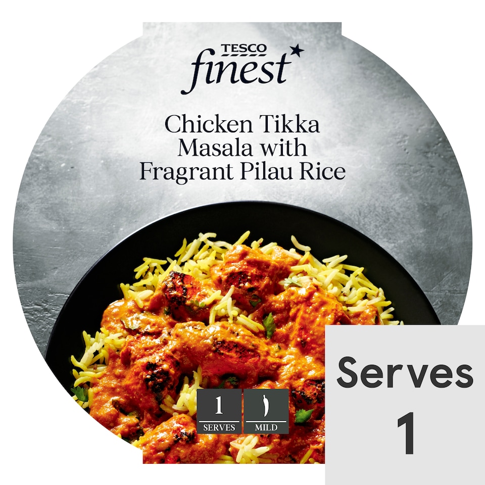 Tesco Finest Chicken Tikka Masala & Rice 450G