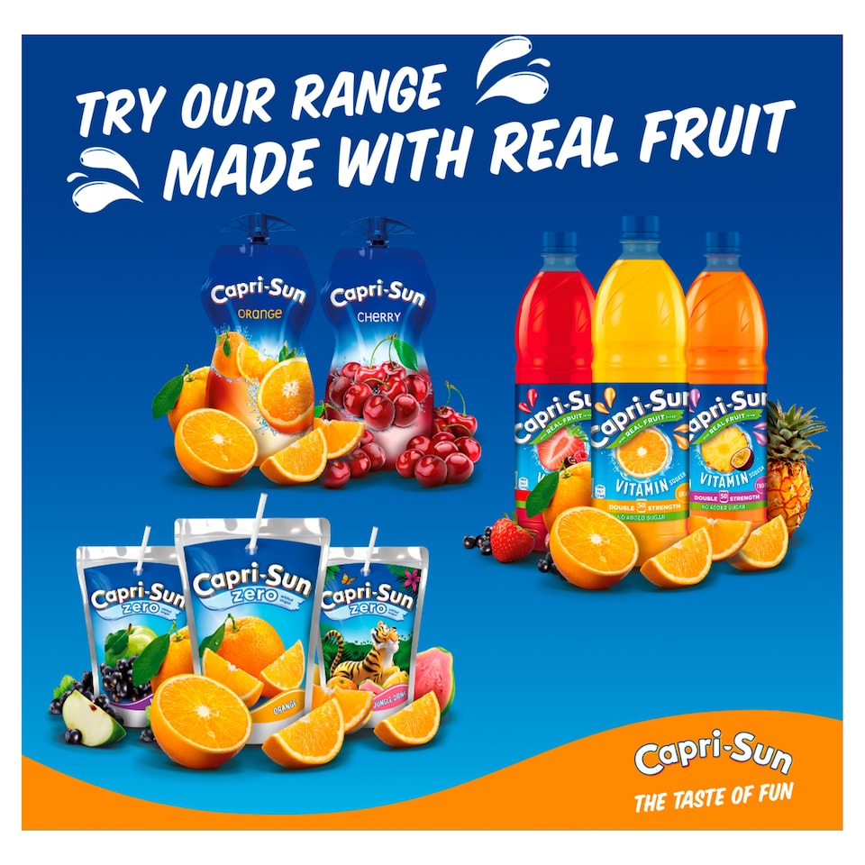 image 1 of Capri Sun Orange Juice Drink 8 X 200Ml