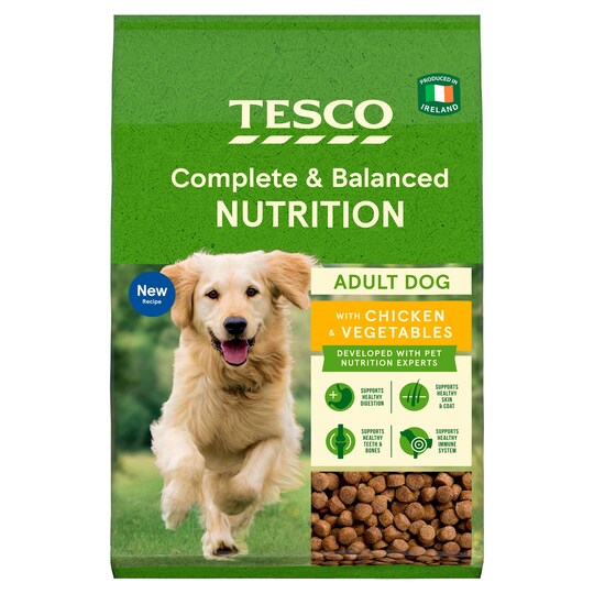 Tesco Nutrition Chicken And Vegetable Adult Dog Fod 3Kg Tesco Groceries