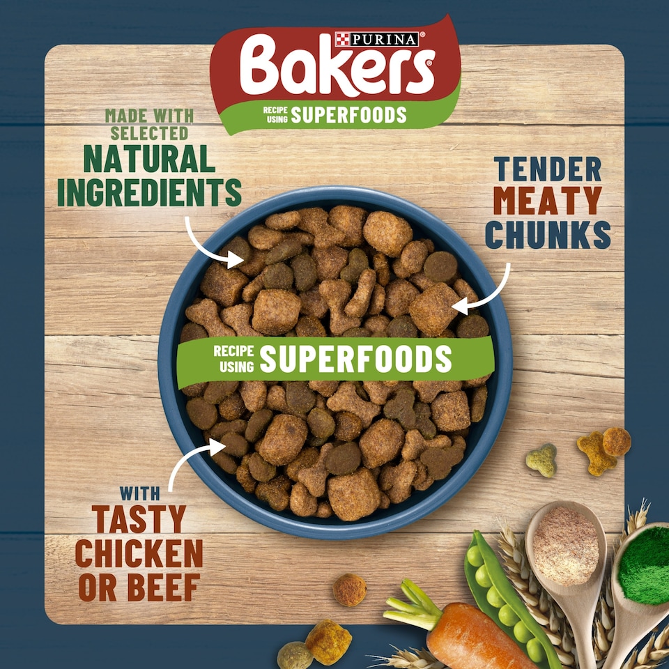 image 1 of Bakers Dog Food Beef & Vegetable 3Kg