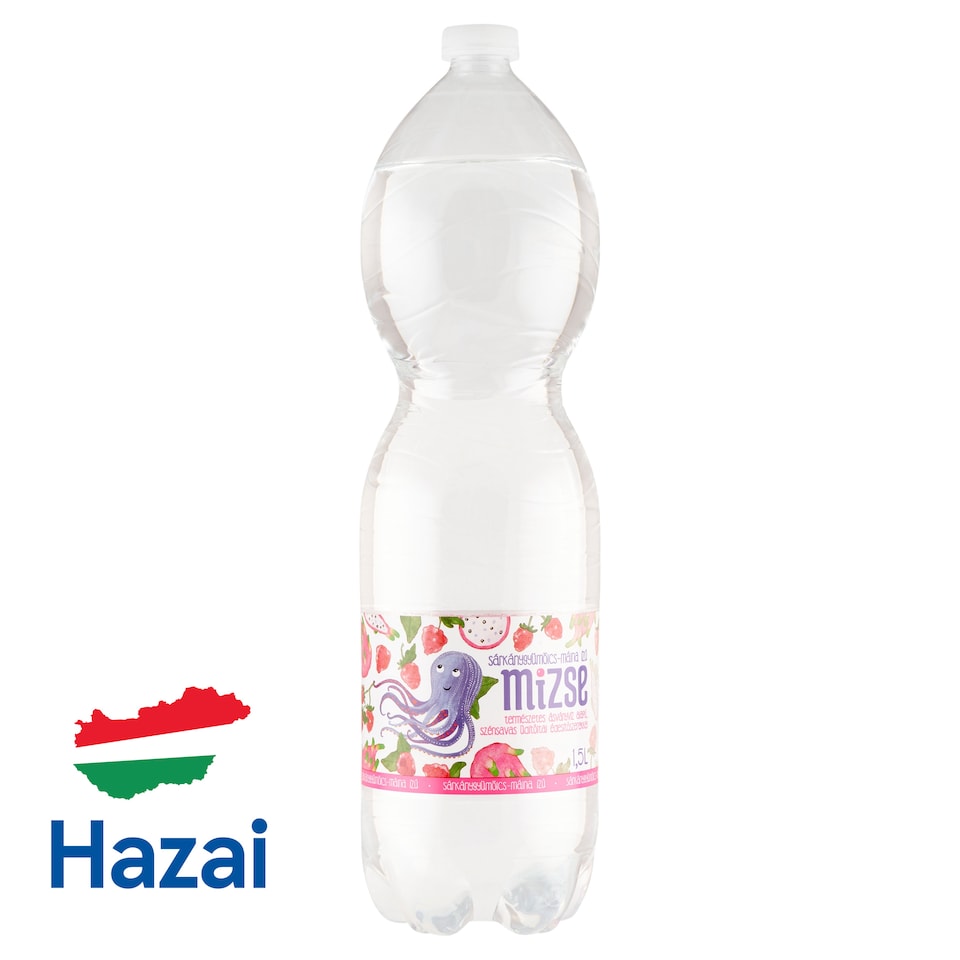 image 1 of Mizse Dragon Fruit-Raspberry-Flavored Natural Mineral Water-Based Carbonated Soft Drink 1,5 l