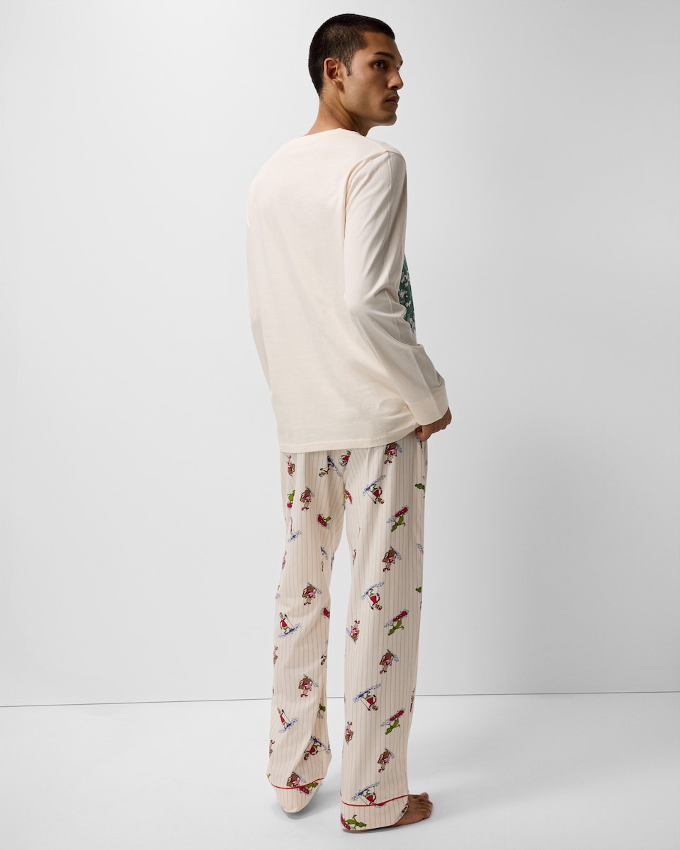 image 1 of The Grinch Pure Cotton Matching Family Pyjama Set in Cream