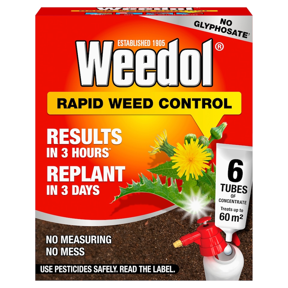 Weedol Rapid Weed Control Tubes 6 X 23Ml