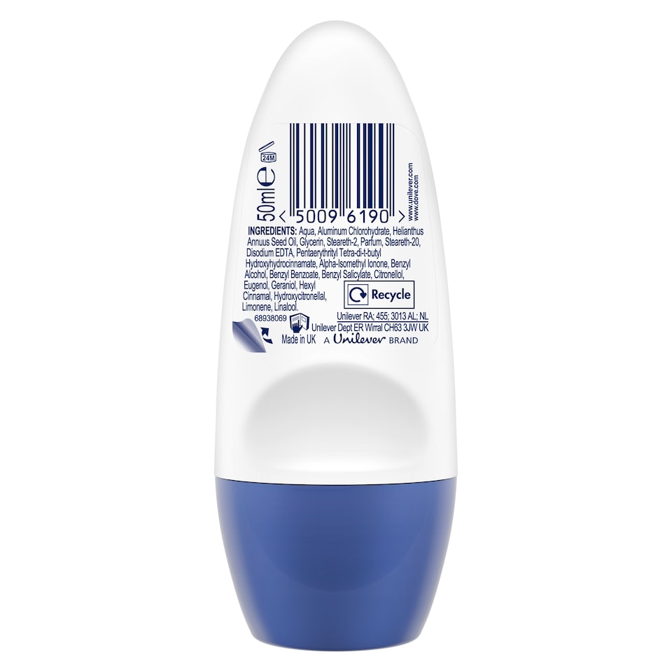image 1 of Dove Original 48h Roll-On Antiperspirant Deodorant 50ml