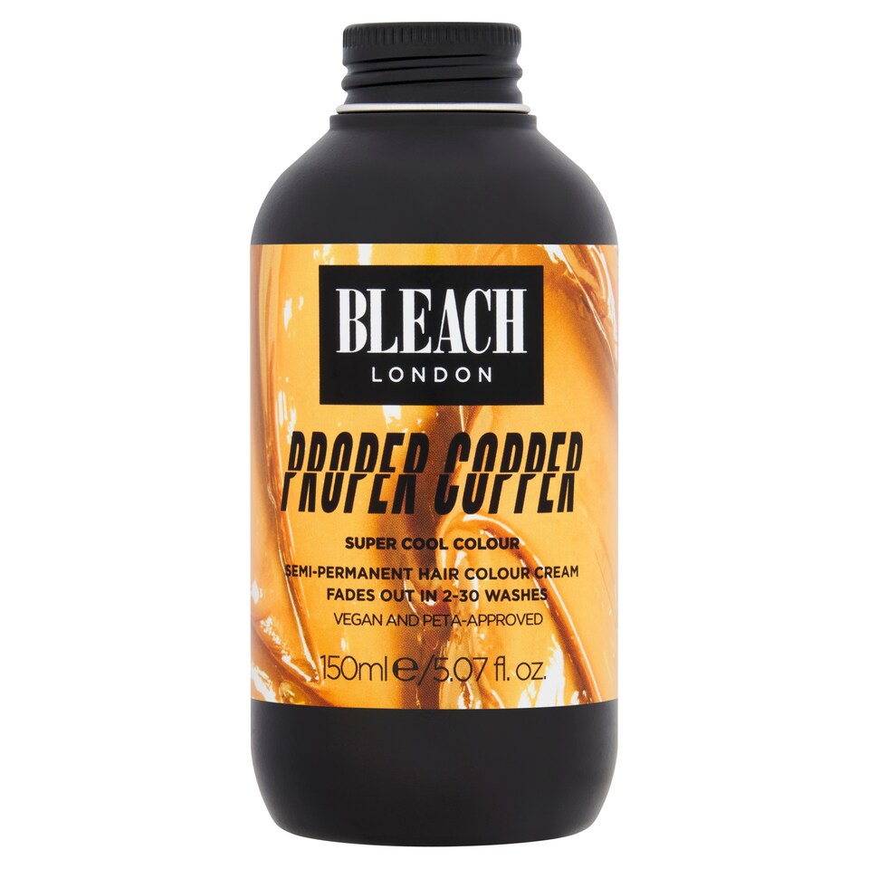 Bleach London Semi-Permanent Hair Colour Cream - Proper Copper 150ml