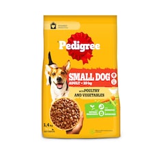 PEDIGREE Small Dog Complete Dry with Poultry and Vegetables 1.4kg 