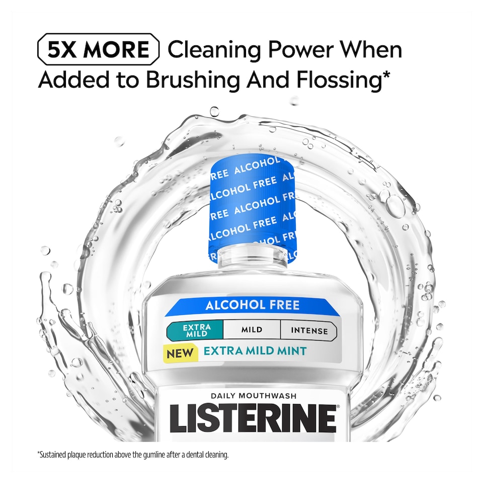 image 1 of Listerine Coolmint Alcohol Free Extra Mild Mint 500ml