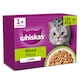 image 1 of Whiskas Adult Wet Cat Food Pouches Mixed Menu in Jelly 12x85g